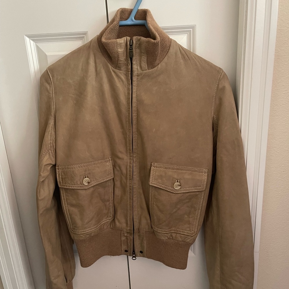 Belstaff Leather Bomber Jacket